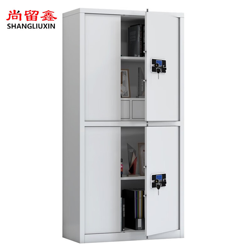 Shangliuxin electronic code lock safe cabinet 1850*900*420mm thickened steel file cabinet file cabinet financial voucher cabinet whole body double section