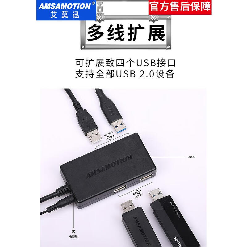 Aimoxun USB high-speed isolator 480M digital safety isolator usb isolation Adum3160 isolation module USB2.0 four-interface isolator supports 1000m