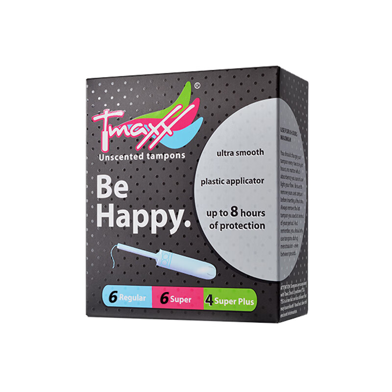 Tmaxx tampons, long catheter inserted cotton swabs, built-in aunt sanitary napkins, day and night use, ordinary 3 boxes