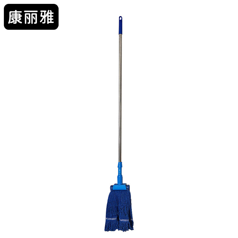Kanglia K-3186 hotel hospital stainless steel pole five-color zoned wax mop tiger clip cotton mop blue