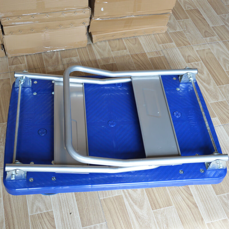 Luchao double armrests clothing factory trolley linen cart cloth workshop sorting car two handles push goods fence trailer truck double armrests folding width 60 length 90 cm two armrests