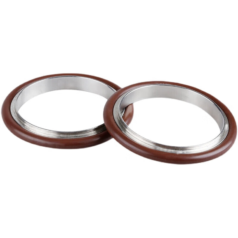 Lihaitun KF vacuum bracket sealing ring stainless steel fluorine rubber aluminum alloy 50 Dingqing 16 clamp 25 pipe fittings 40 quick installation chuck KF63 stainless steel bracket + fluorine rubber ring