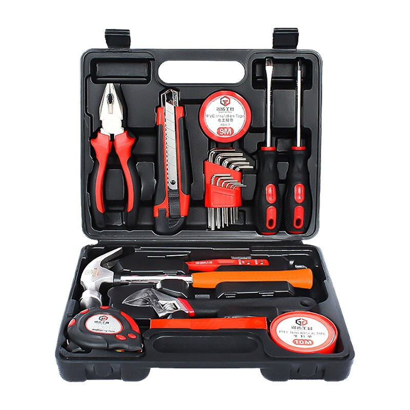 Gangtuo Household Toolbox Set Multifunctional Home Electrician Repair Hardware Tool Set 31-piece Set Classic Economic Edition