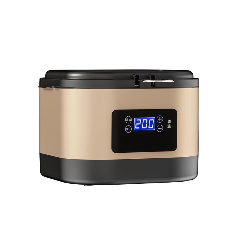 Kangzhiban Electric Fryer Household Fryer with Filter Fully Automatic Constant Temperature Storage Fryer Special for Fried Skewers Tempura Pot Intelligent Temperature Control Integrated Fry Basket/Random Color 27cm