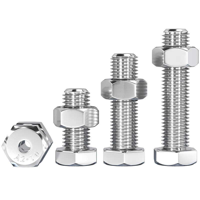 Fengji 304 stainless steel external hexagonal hollow screws hollow bolts mask machine threading through-hole screws M6M8M10M12 M5*12 hole 2.2mm 5 sets