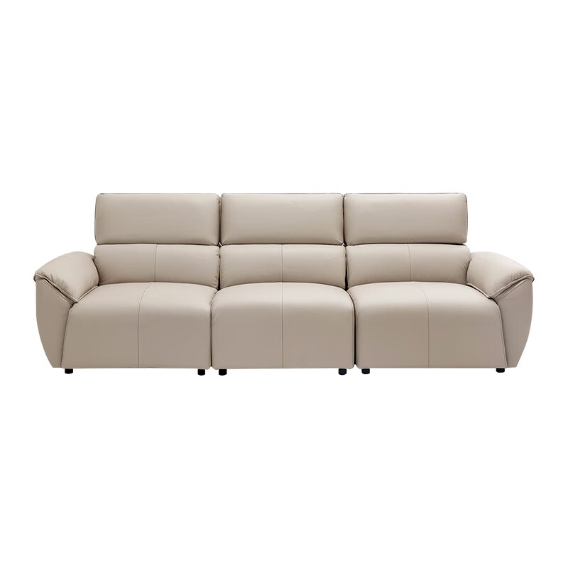 Made in Tokyo, home envelope genuine leather straight sofa living room small apartment first layer cowhide piano key 2.7m white