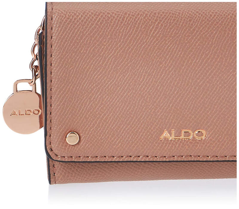 ALDO women's dark pink wallet, lightweight and multifunctional, card holder, clutch, can be held in a bag, practical for daily commuting, dark pink, one size fits all