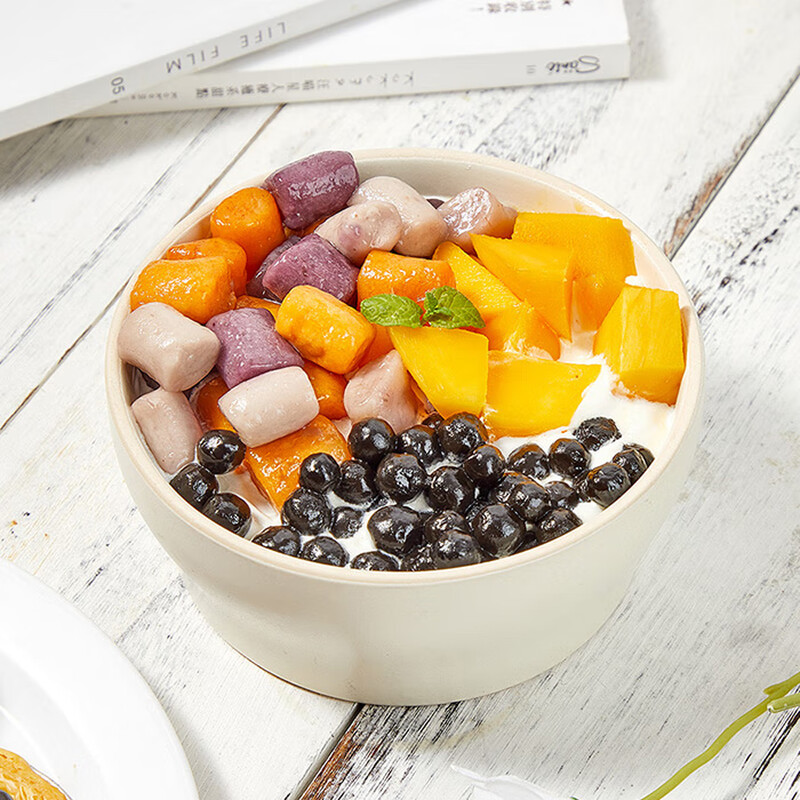 Zhanyi no-cook pearl powder balls 100g*3 brew homemade refreshing herbal milk tea Boba brown sugar dessert baking ingredients