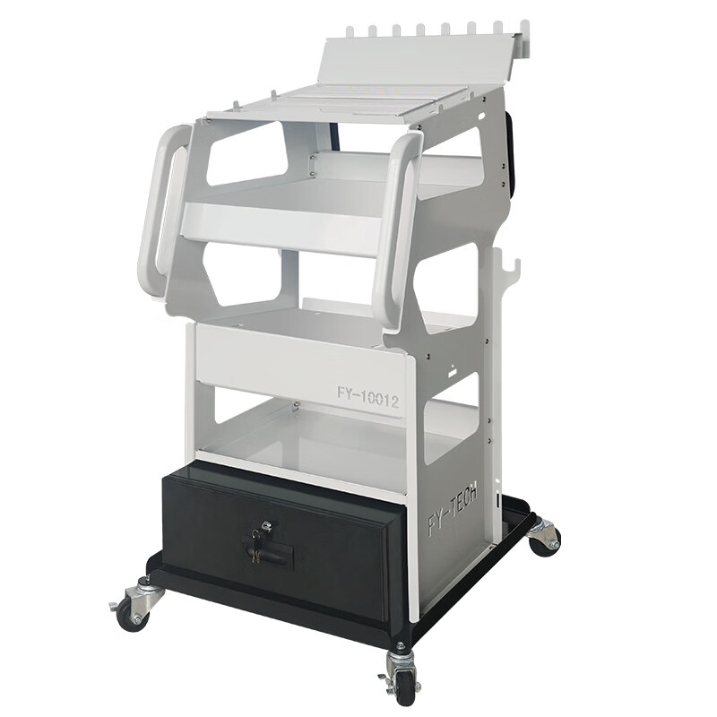 Yunqige customized car diagnostic computer tool cart programming stabilized power supply charger integrated car mobile auto repair cart FY8012 diagnostic cart