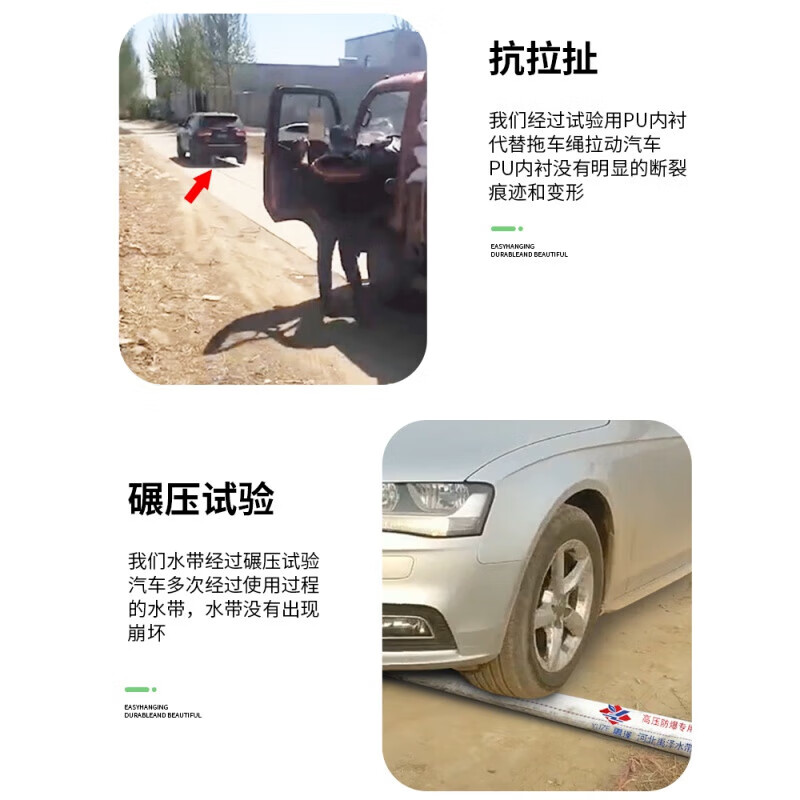 Customized fire hose hose irrigation agricultural water tape canvas 123456 inches 25mm20mm watering ground 16 type PU2.5 inches (65mm) 20 meters