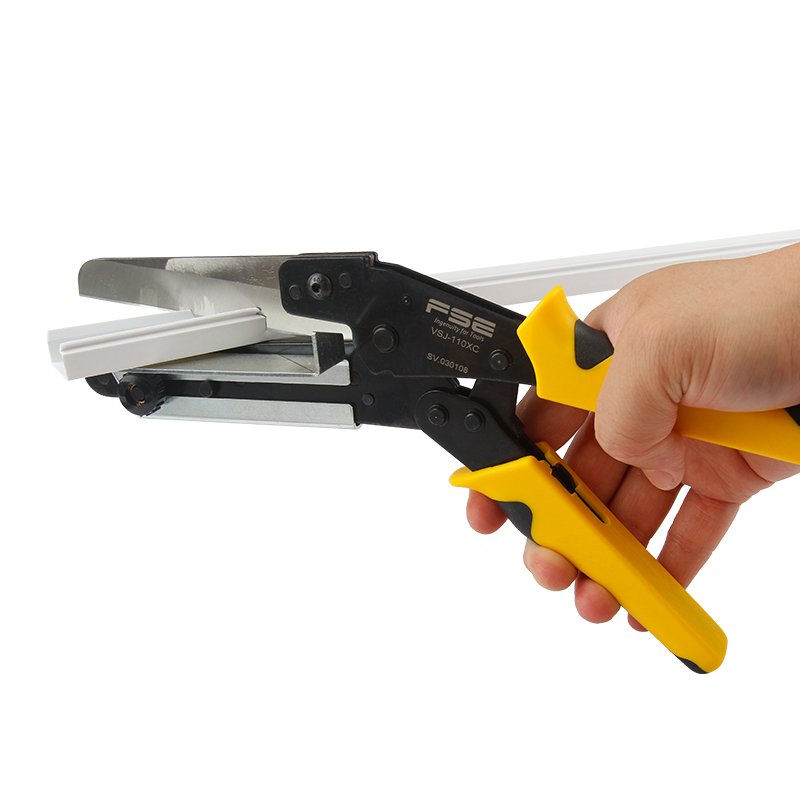 Schizstein PVC wire trough scissors 45 degrees adjustable 11cm ultra-wide multi-functional woodworking knife line buckle cut high carbon steel 110XC ultra-wide wire trough scissors 1 pair