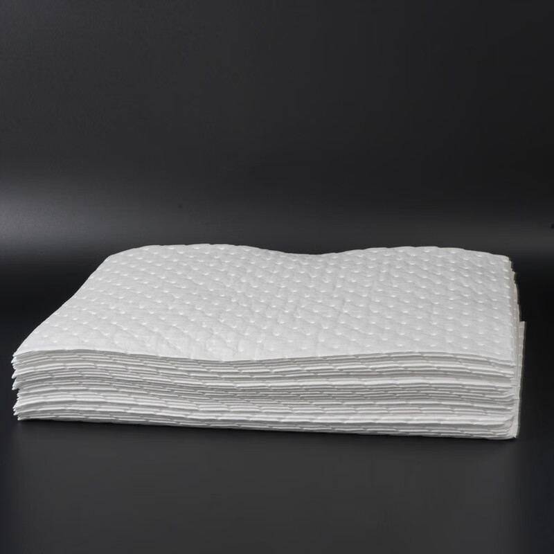Bingyu BYyc-282 Industrial oil-absorbing cotton, oil-absorbing sheet, powerful cleaning oil-absorbing pad, white 40cm*50cm*2mm (100 pieces)