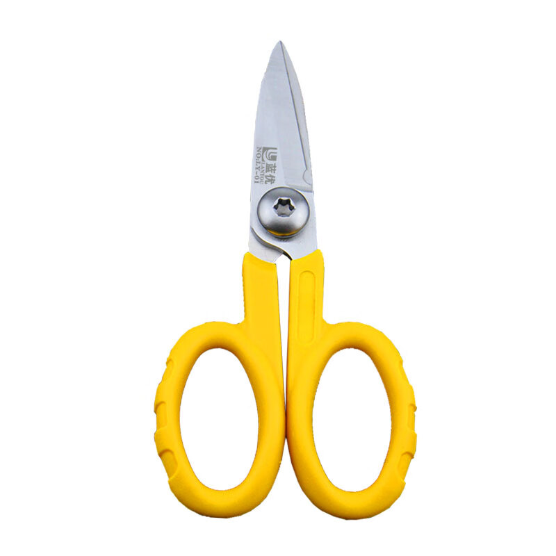 Lanyou Kevlar scissors with serrated aramid scissors Taiwan imported fiber pigtail jumper scissors fishing line network cable body armor special scissors electrician scissors hardware tools scissors Kevlar aramid scissors LY-01