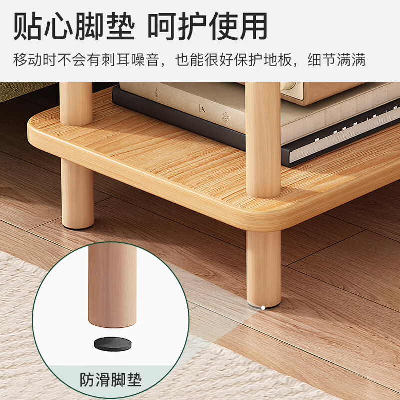 Boundary line side table coffee table bedside cabinet small side table storage rack sofa side table small table simple tea table double-layer tea table
