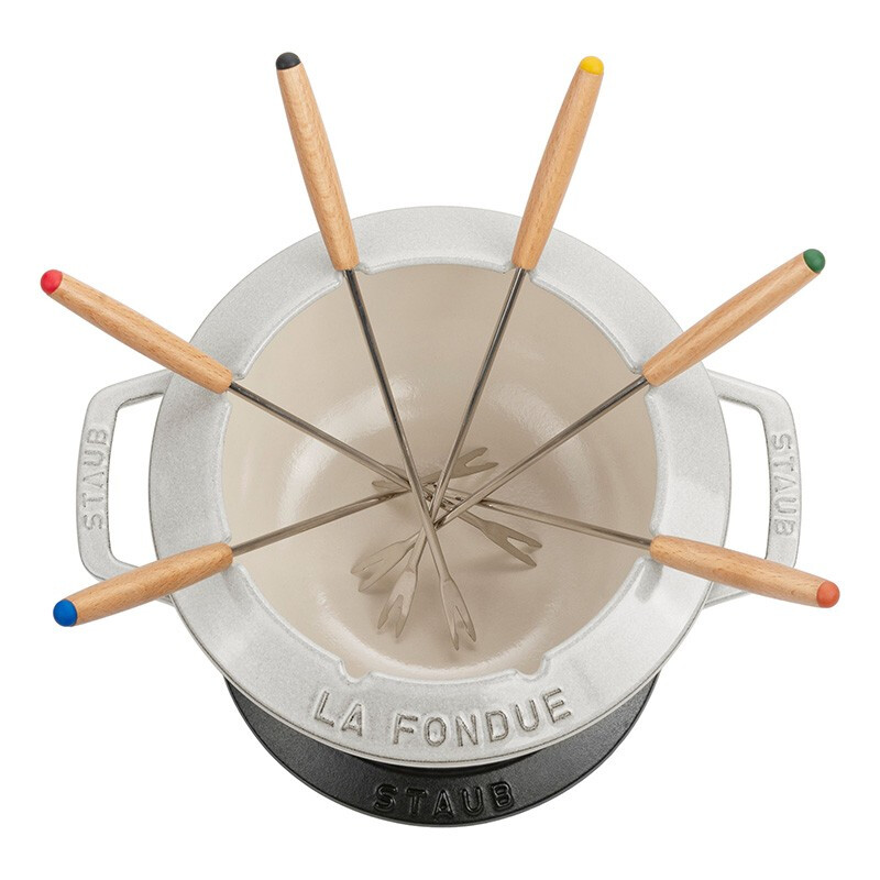 Staub Germany Direct Mail Cast Iron Pot Hot Pot Set Made in France White Truffle 20cm Single Pack