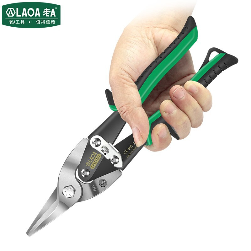 LAOA (LAOA) iron scissors, industrial scissors, powerful multi-functional iron scissors, keel scissors, integrated ceiling aviation scissors, extended straight head aviation scissors LA119404