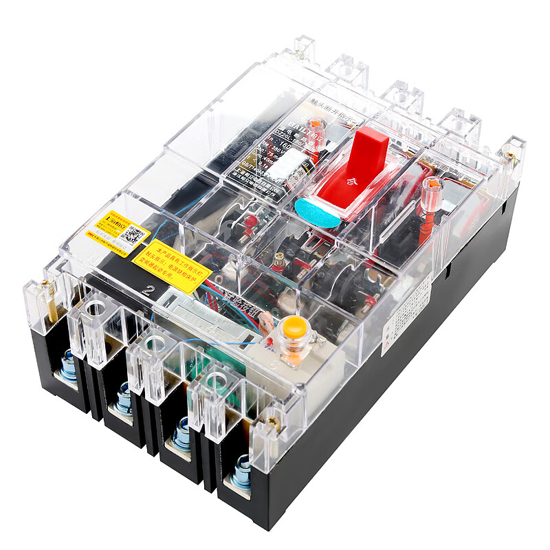 Transparent leakage circuit breaker DZ20LE160A250A400A630A tower crane anti-interference variable frequency leakage protector 315A 3P+N
