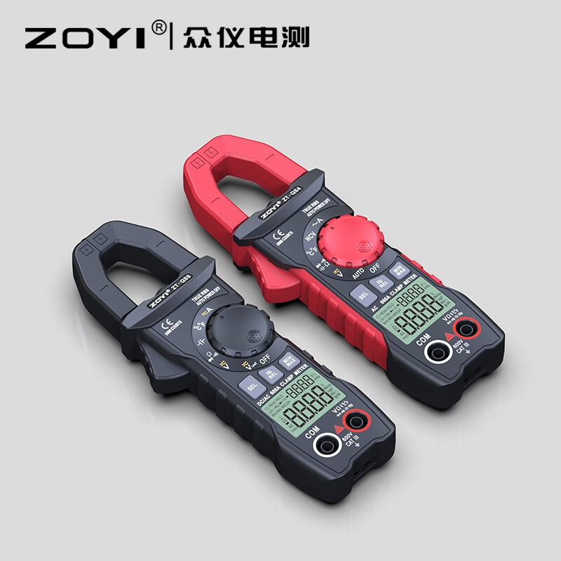 ZOYI electrician's automatic range digital display clamp meter high-precision anti-burn multimeter AC and DC voltage and ammeter ZT-QS9 ZT-QS9 AC and DC (can measure AC and DC)