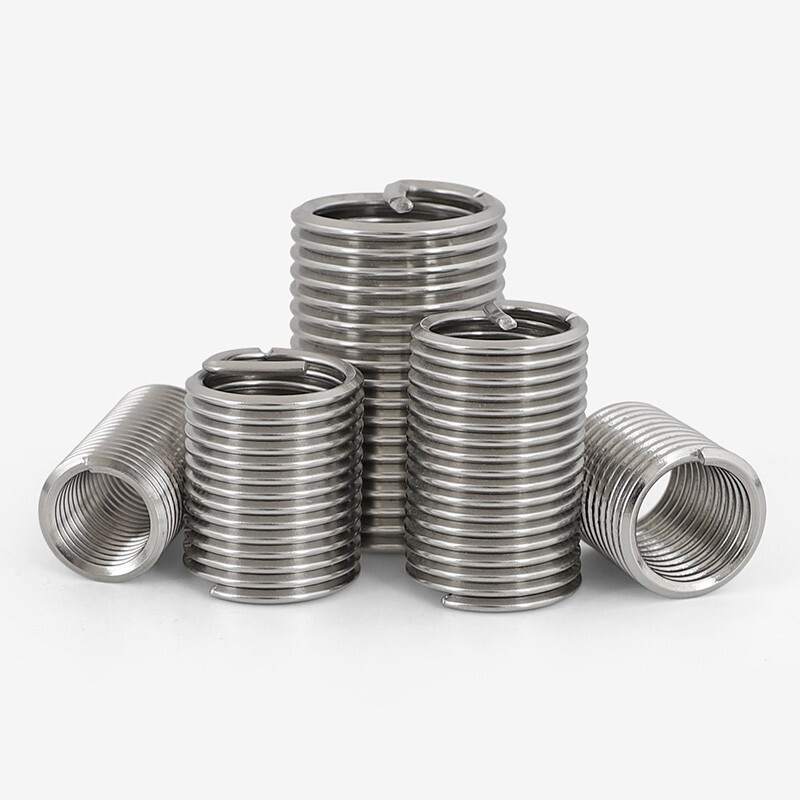 Bingneng 304 stainless steel tailless threaded sleeve tongueless wire threaded sleeve repair thread precision protective sleeve M3-M10M12 ST3*0.5*1.5D (5 pieces)