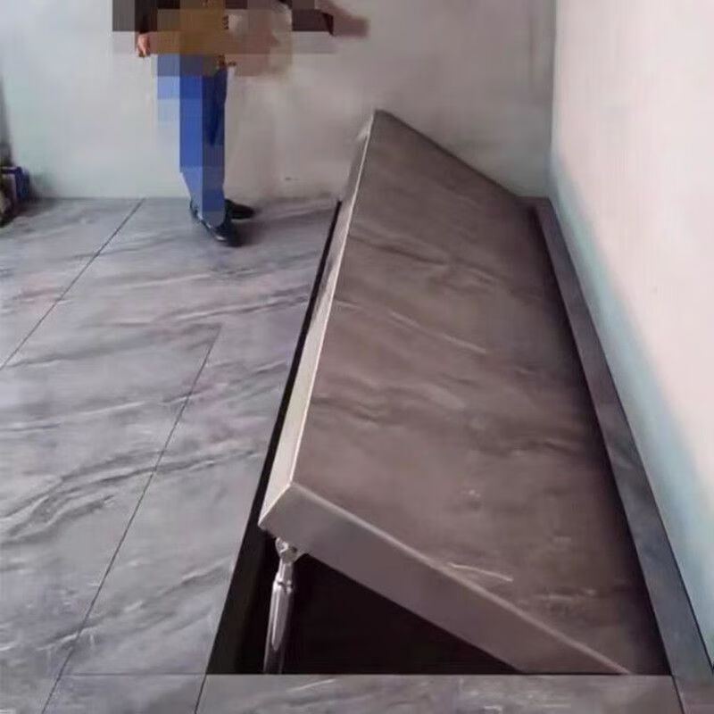 Yangtepai electric basement hidden door indoor cellar hidden door invisible single-opening manual folding upward flip patio door custom-made