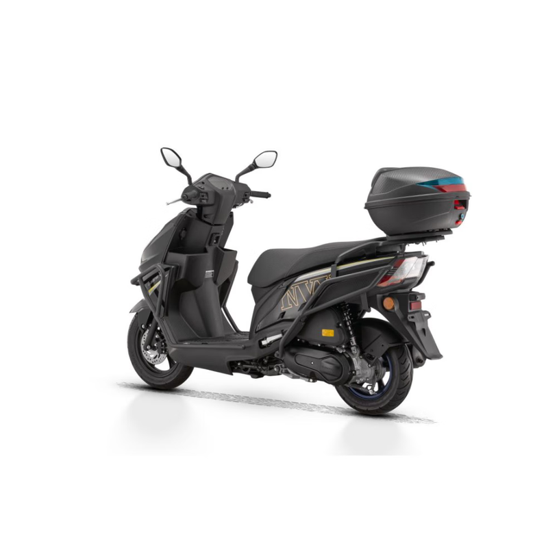 Qianjiang TAN125+ scooter, fuel-saving and light for commuting, cost-effective takeout, trunk + guard, starry night black