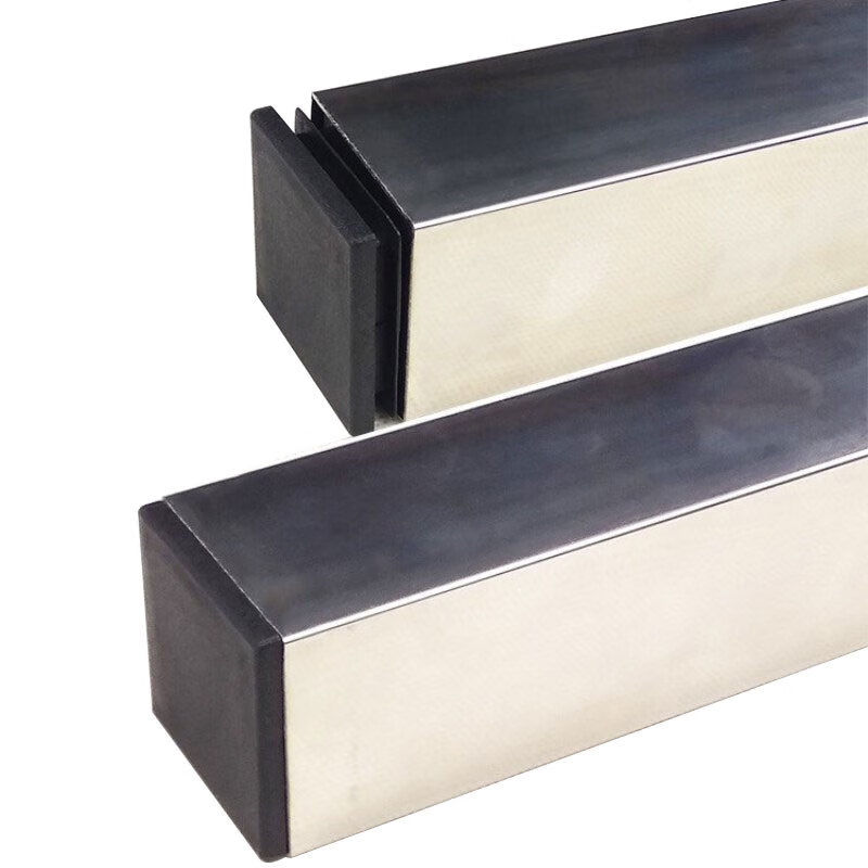 Bingyu table and chair foot pads, plastic square tube, stainless steel inner plug, square plug 25*25mm (100 pieces)/pack BH-546