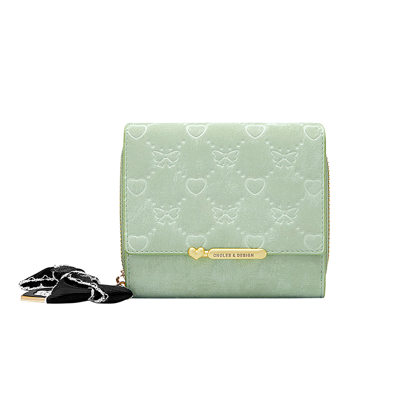 Cnoles wallet women's 2026 latest high-end short wallet big brand coin card holder birthday gift for girlfriend