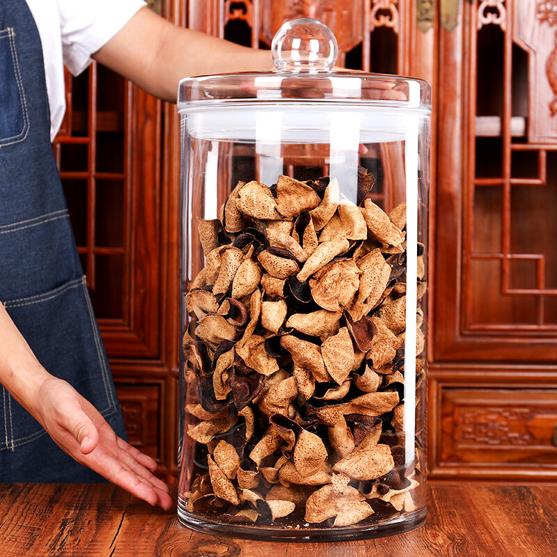 Juhao Four Seasons Food Glass Sealed Jar Tangerine Peel Storage Jar Special Small Green Mandarin Orange Fish Maw Sealed Jar Sealed Jar Tea Display Empty Bottle 7.5 liters Diameter 20cm/High Borosilicate Glass