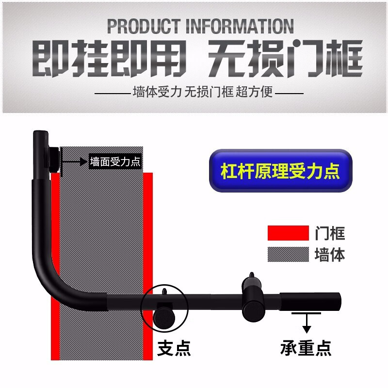 AiMeiShi household door-mounted horizontal bar and parallel bar pull-up device for indoor training multi-functional fitness equipment