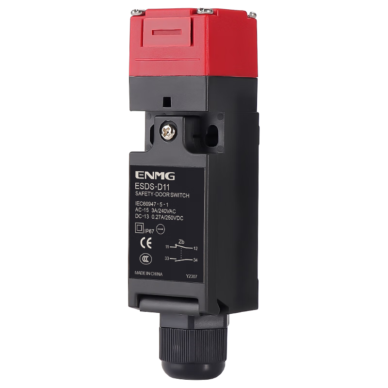 Enjue safety door switch latch-type door-opening power-off elevator equipment limit stroke safety door switch forced breaking contact one open and one closed gold-plated contact ESDS-D11 free vertical key