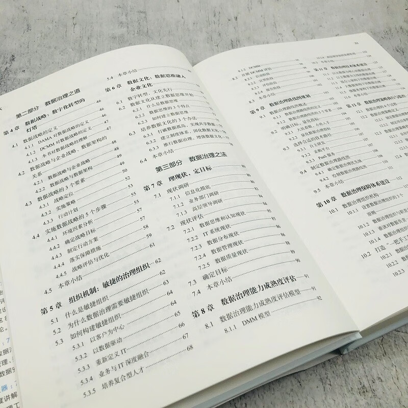 A book that explains data governance strategies, methods, tools and practices (hardcover)