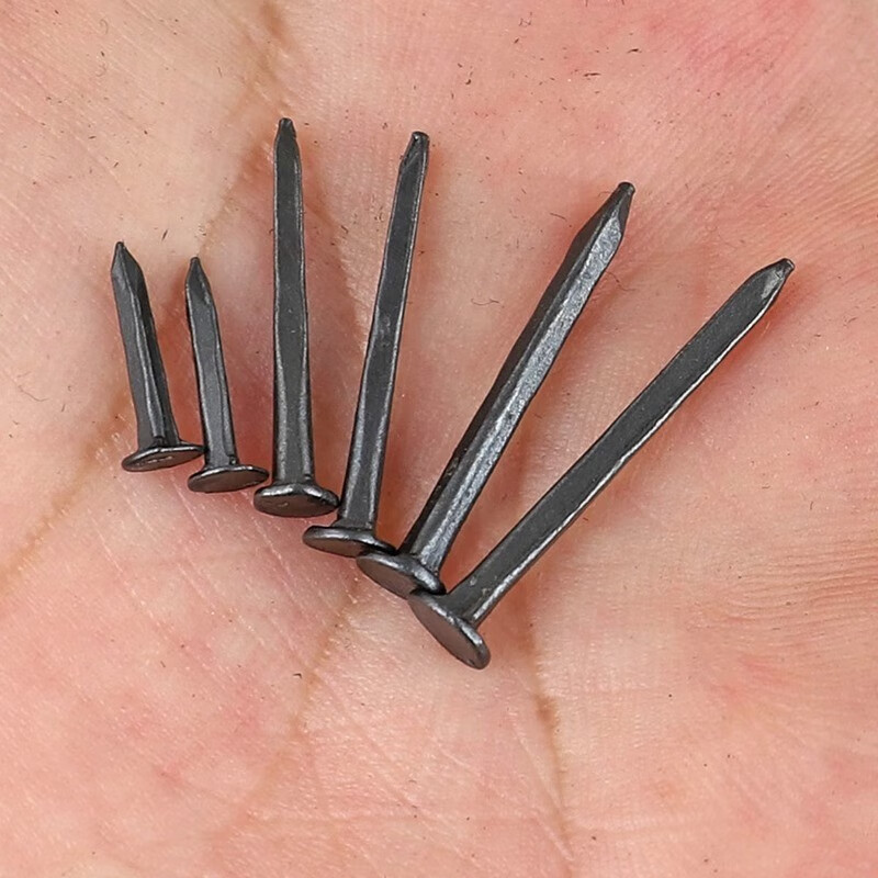 Ice can nail shoe nail repair wood board small nail round head leather nail autumn leather mini iron nail large head carpentry nail repair shoe small total length about 13 mm, 50 grams, about 225 pieces