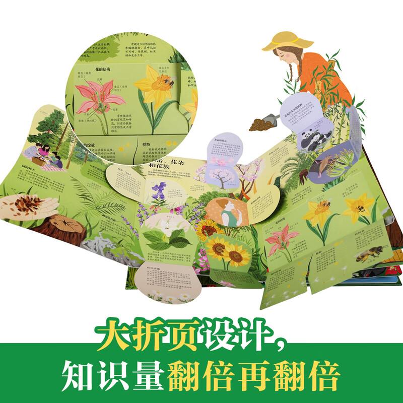 18 yuan off for orders over 87. Revealing Plants (popular science flip book for children aged 5-10) Le Fun Children’s Book Revealing Series Children’s Enlightenment Popular Science Pop-up Book Children’s Book Festival Children’s Money Saving Card