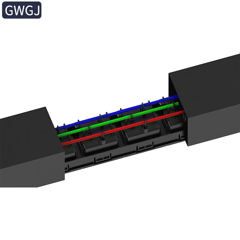 GWGJ PDU cabinet socket 10 positions 10A1U19 inches aluminum alloy power strip terminal block 3*1.5 2 meters cable with 10A plug