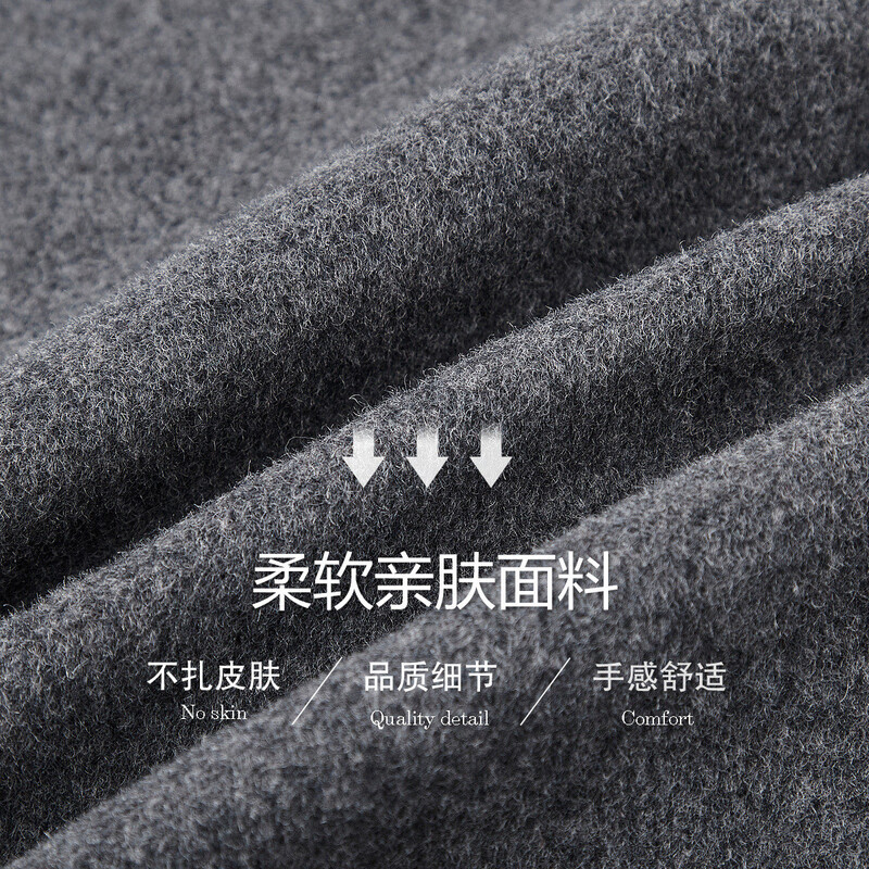 Demana Breathing Sheep Wool Autumn and Winter Madeleine One-Word Bag Contrast Color Suit Small Fragrance Style Two-piece Set for Women