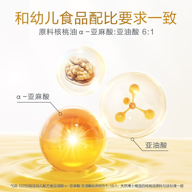 Natural doctor's algae oil dha children's seaweed oil for infants, children, pregnant women, wet nurses, students, edible DHA + walnut oil, upgraded dual nutrition algae oil 60 capsules * 3 bottles