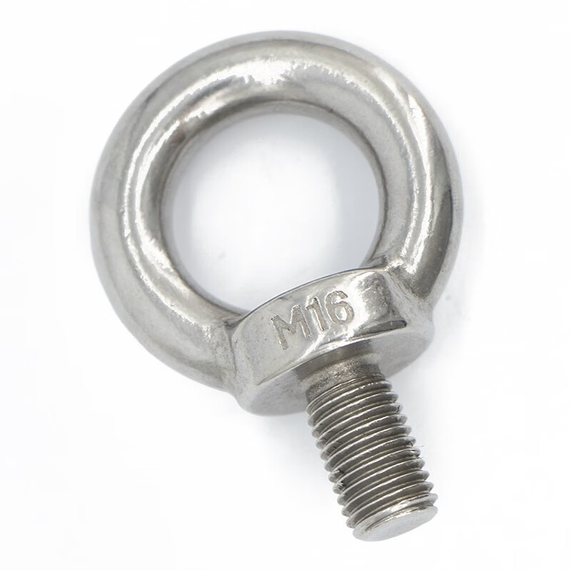 Hasdick Beijing Warehouse Delivery 304 Stainless Steel Eye Screws M16 Ring Marine Lifting Eye Lifting Wire Eye Screws HKQS-73