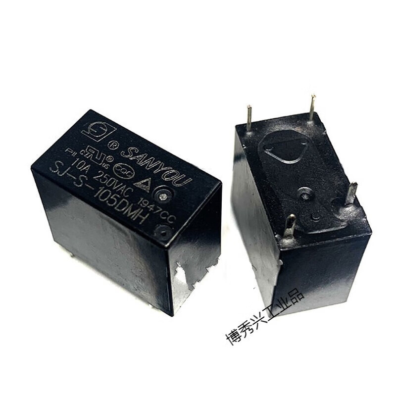 SJ-S- 105 112 124DMH 5V12V 24V 4 pins normally open 10A 250V SJ-S- 112DMH(12V) 5 pcs