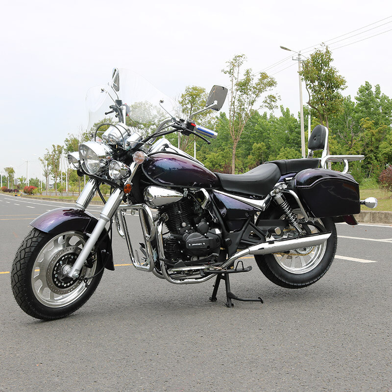 Storm Prince Motorcycle Prince Heavy Duty Motorcycle Can Be Licensed 200 Long Distance Rider Motorcycle Boulevard Gliding Retro Street Car Rebel Chameleon Brand New 200 Water Cooling + Disc Brake + Side Case + 16 Upgrades