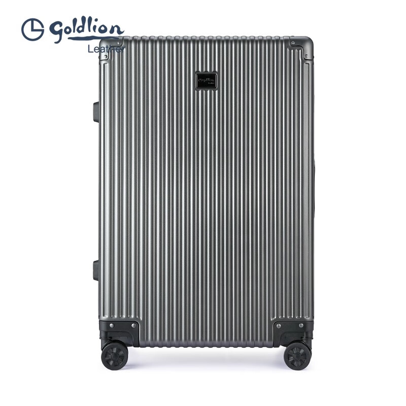 Goldlion Luggage Large Capacity Checked Code Box Lightweight Travel Trolley Case for Men and Women New Year Gift for Men Silver Gray TSA Code Lock 20 Inch (Carry-on Case Suitable for 3-5 Days Short Distance)