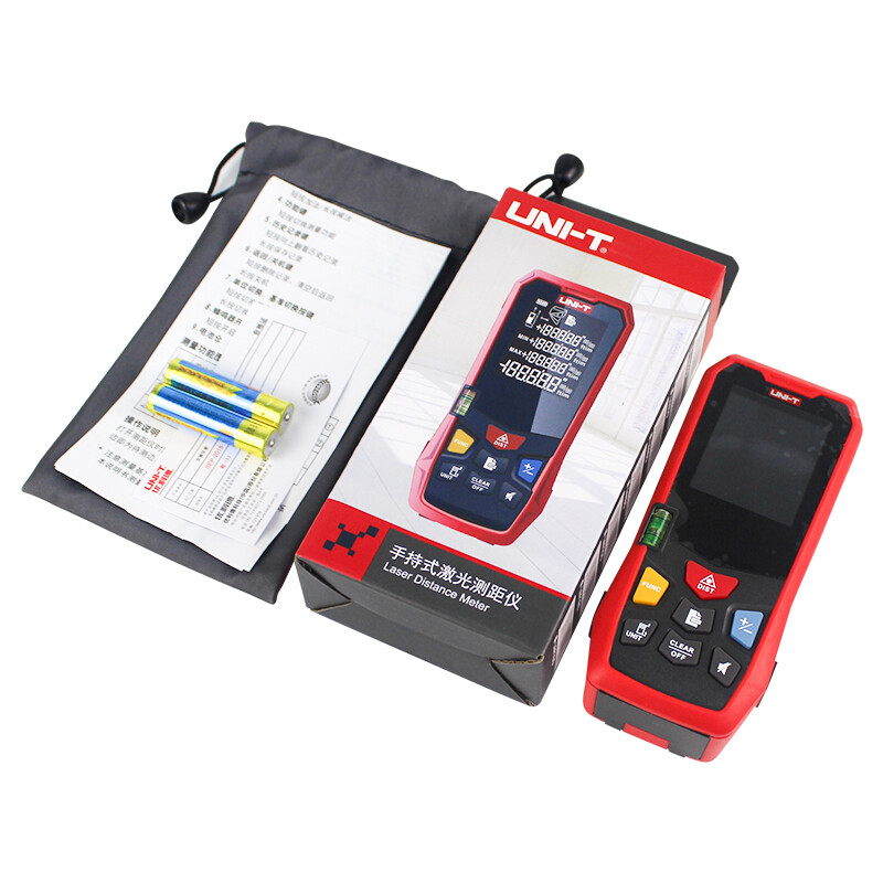 Unilide 100-meter handheld laser rangefinder infrared measuring instrument high-precision electronic ruler laser ruler room measuring instrument LM100 100-meter distance measurement front display