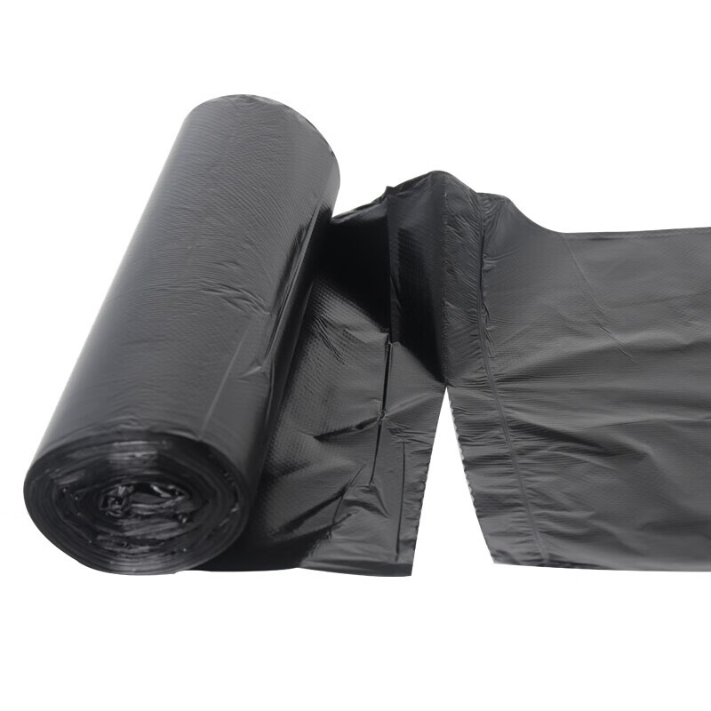 Lide flat mouth garbage bag black 45*50cm 150 pieces household affordable 5 roll plastic bags