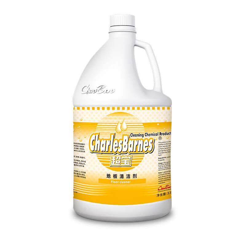 Chaobao floor cleaner DFF055 wooden floor marble tile special cleaning liquid strong decontamination fragrance type 3.8 liter large bottle 1 bottle of Chaobao floor cleaner 3.8L