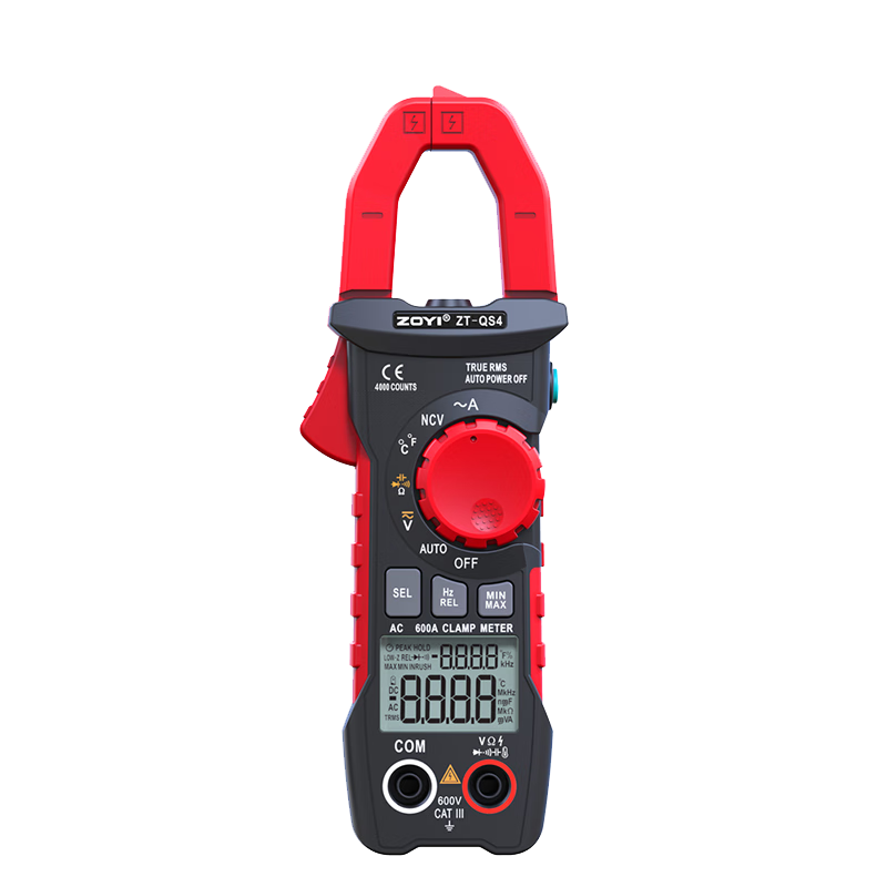 ZOYI electrician's automatic range digital display clamp meter high-precision anti-burn multimeter AC and DC voltage and ammeter ZT-QS9 ZT-QS9 AC and DC (can measure AC and DC)