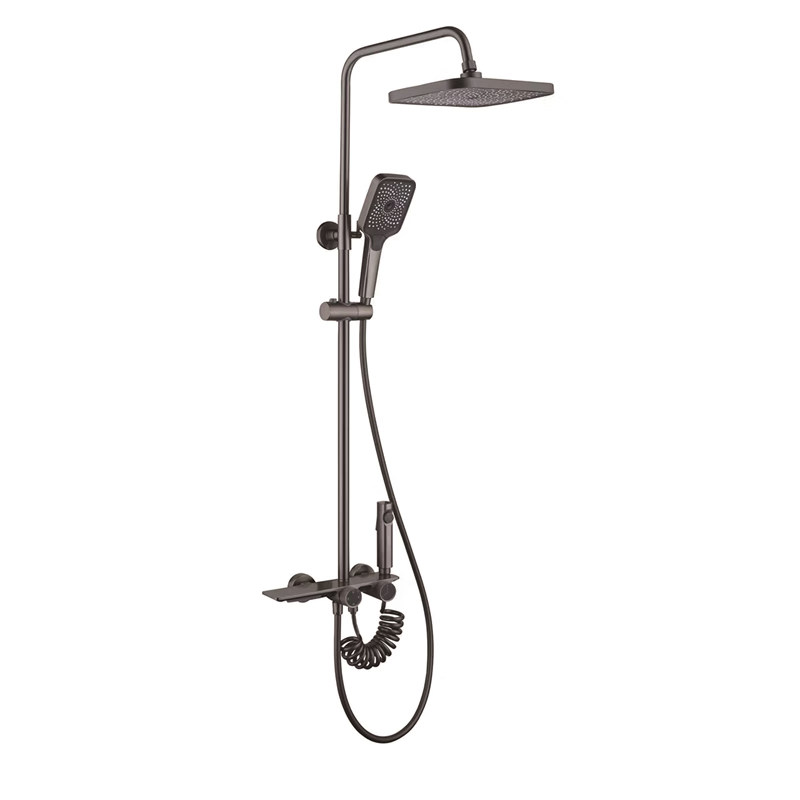 Jiuhao Bathroom Shower Set Supercharged WJ-8204 Gun Ash