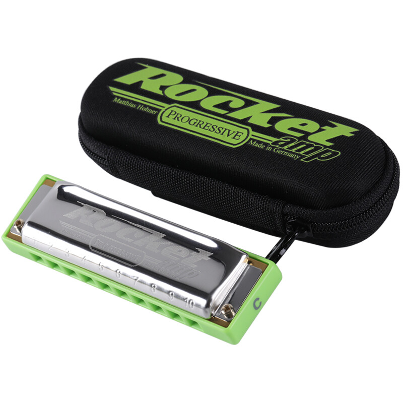 HOHNER German and imported rocket Bruce ROCKET AMP electroacoustic version 10-hole harmonica for adult beginners 10-hole C key recommended for beginners
