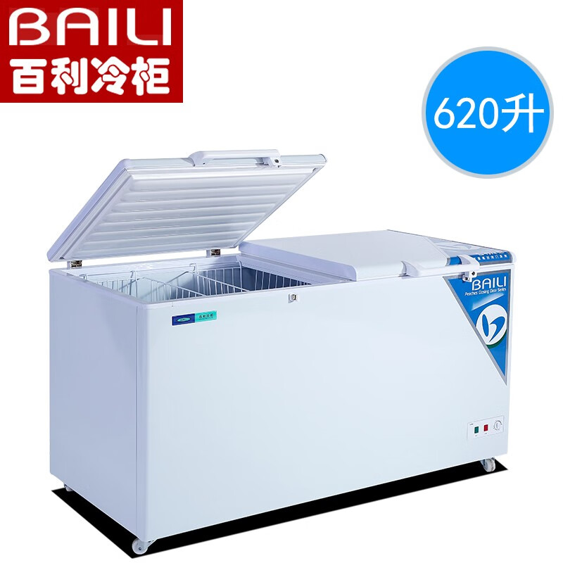 Bailey Freezer 500 liters or more large freezer commercial electronic temperature control ultra-low temperature cabinet freezer - 40 degrees large capacity horizontal freezer seafood cabinet large deep-freezing quick freezing 620 liters minus 40 length 1.88 meters