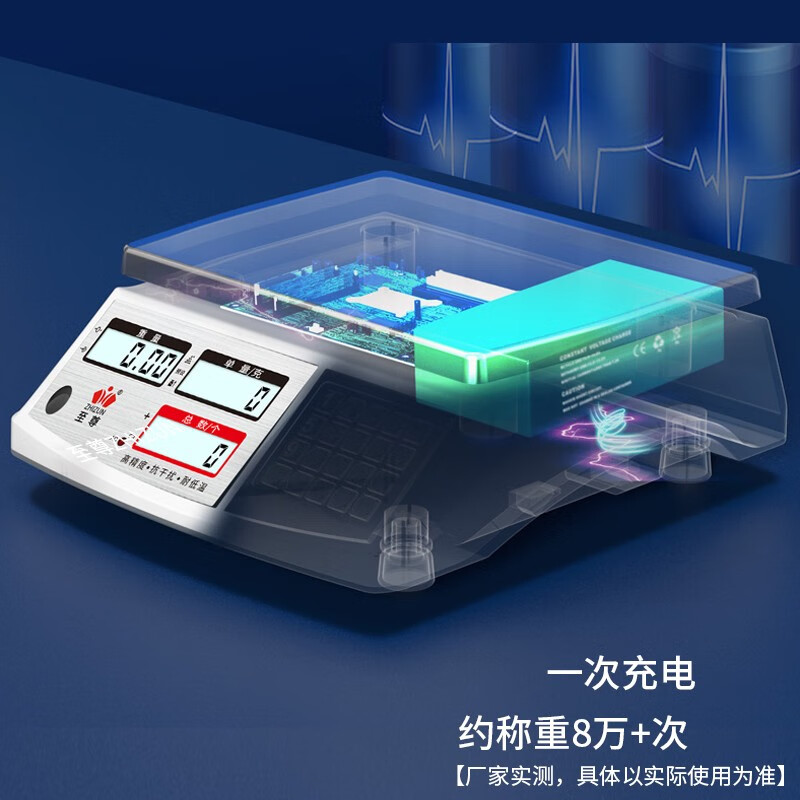 Supreme weighing electronic scale for business use commercial scales for stalls high-precision platform scale counting and pricing scale accurate gram scale 0.1g/0.01g electronic weighing fruit Chinese medicine tea gram weight scale 30kg/1g counting and pricing, free weights