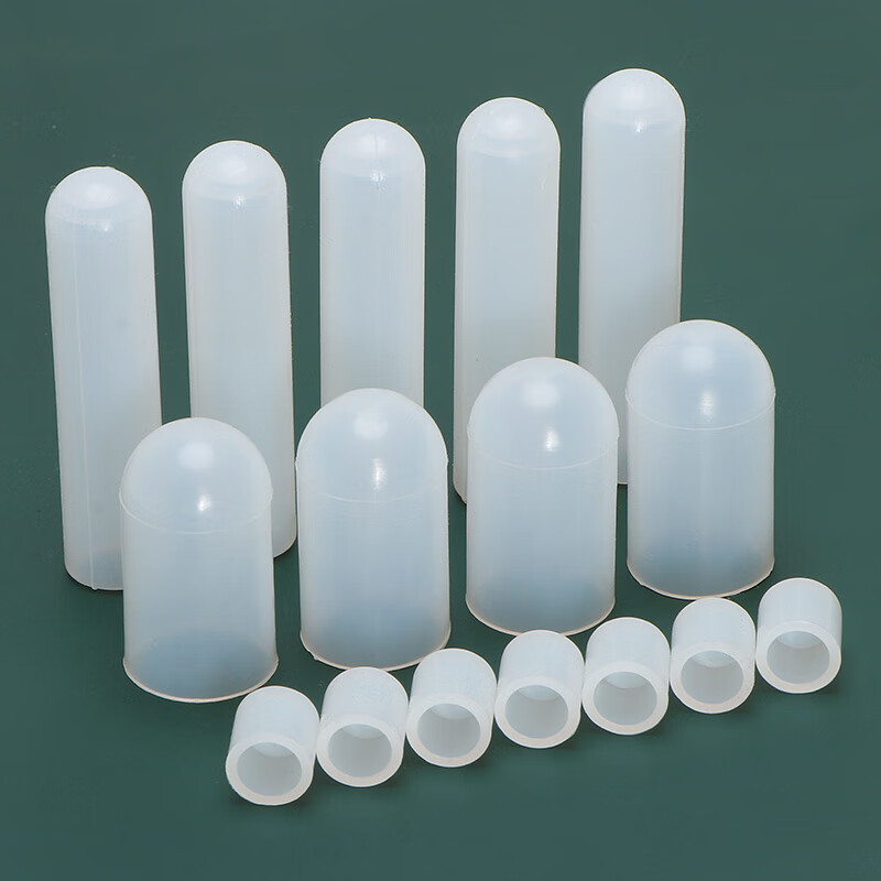 Thousands of pieces of light screw anti-collision cap silicone sleeve bolt silicone sleeve cap high temperature resistant screw protective sleeve silicone cap thread protective cap metric and inch protective sleeve plastic sheath soft rubber sleeve rubber protective sleeve M1.2x5 50 pieces