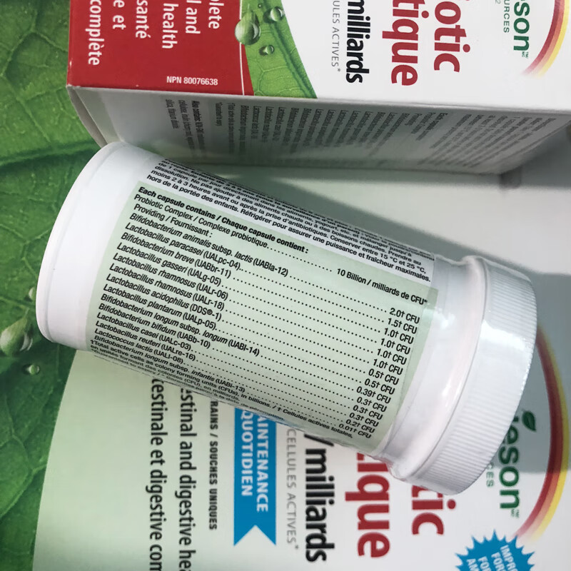 Canadian Jamieson Probiotic Capsules 130 capsules 10 billion strains 10 billion strains